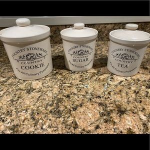 Set of Ceramic Kitchen Canisters